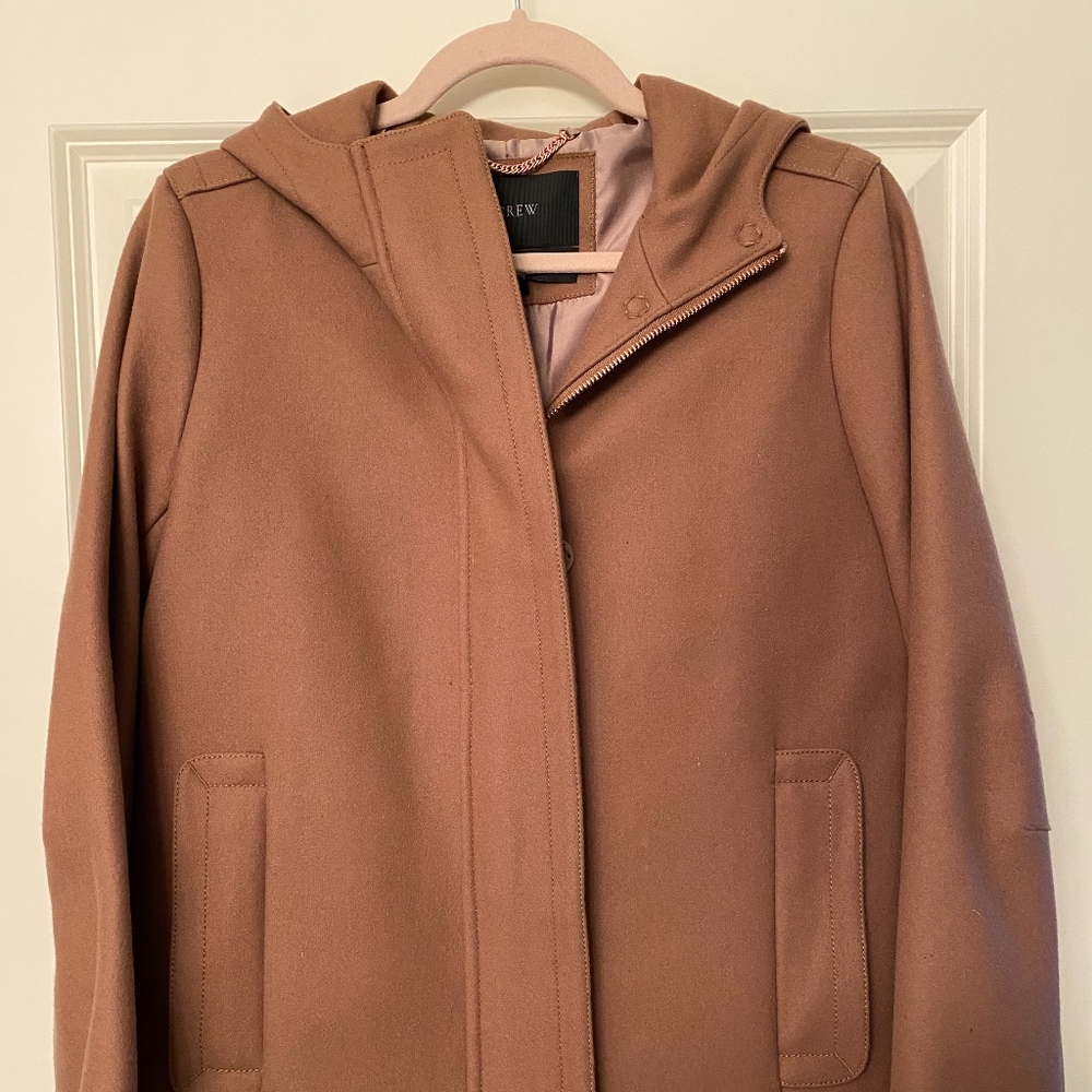 J. Crew Wool Hooded Jacket